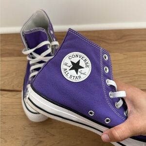 Converse | High-Top Sneakers in Purple and White